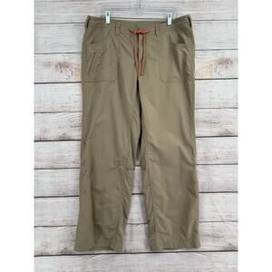 The North Face Horizon II Hiking Pants Women's Size 14 Tan/Beige Drawstring